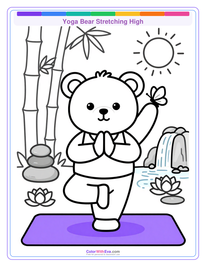 Yoga Bear Stretching High thumbnail
