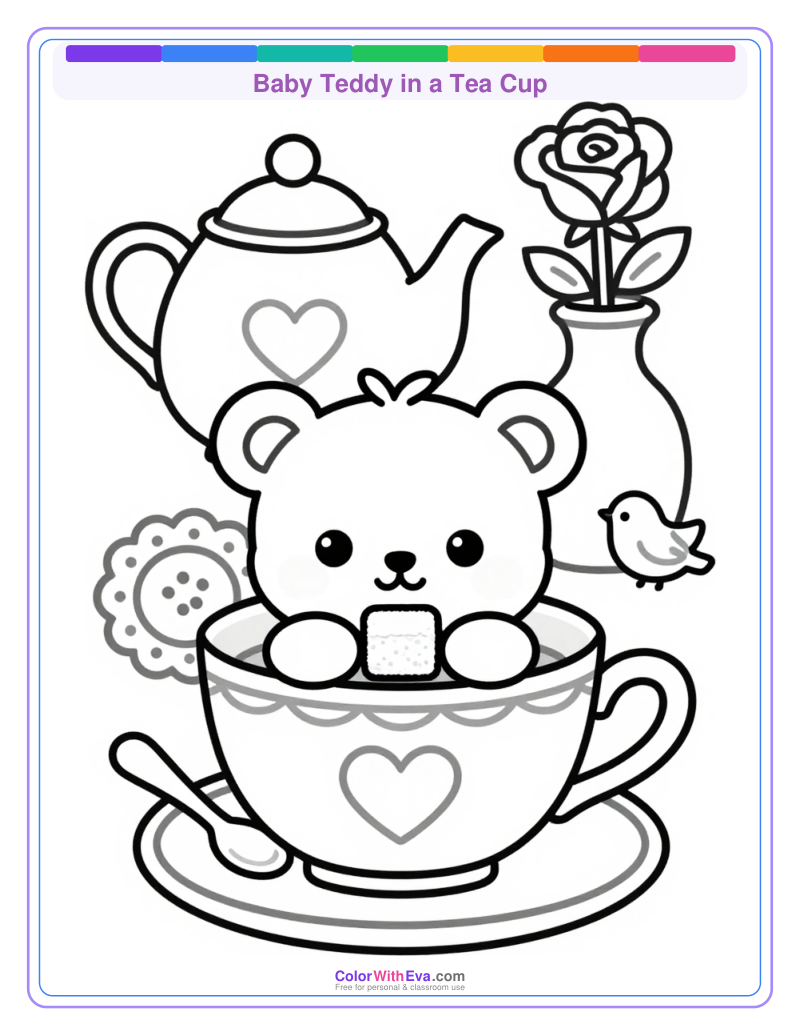 Baby Teddy in a Tea Cup thumbnail