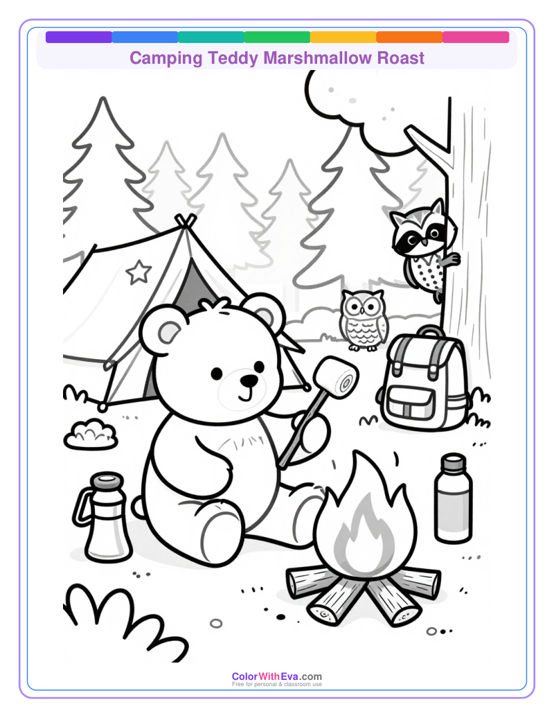 Camping Teddy Marshmallow Roast thumbnail