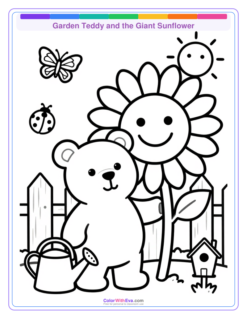 Garden Teddy and the Giant Sunflower thumbnail