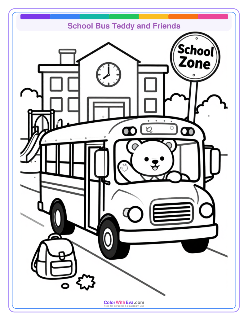 School Bus Teddy and Friends thumbnail