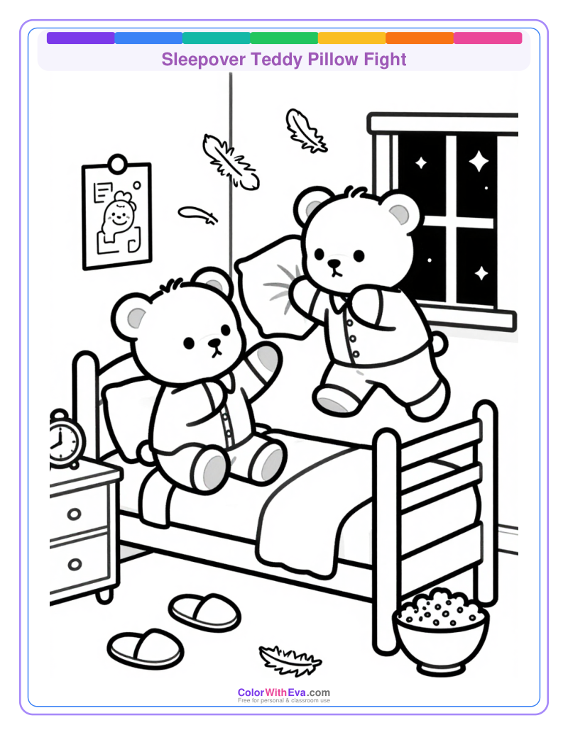 Sleepover Teddy Pillow Fight thumbnail