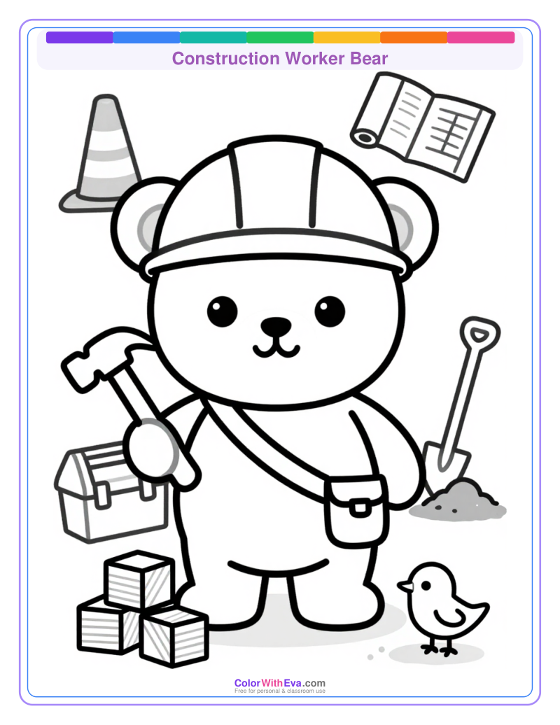 Construction Worker Bear preview