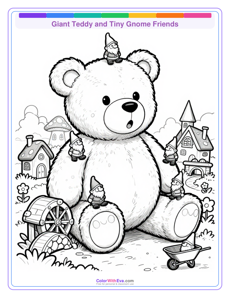 Giant Teddy and Tiny Gnome Friends thumbnail