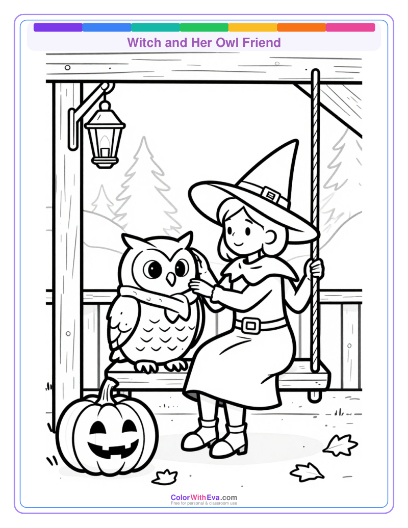 Witch and Her Owl Friend preview