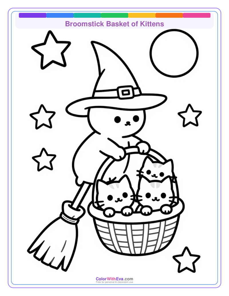 Broomstick Basket of Kittens preview