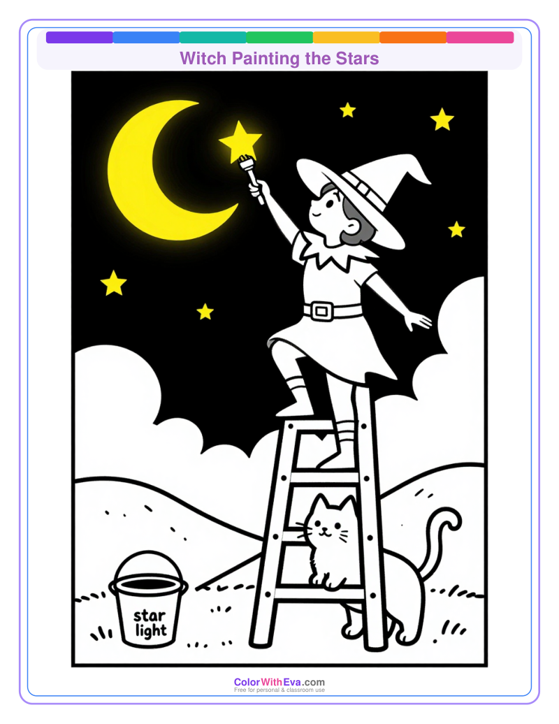 Witch Painting the Stars preview