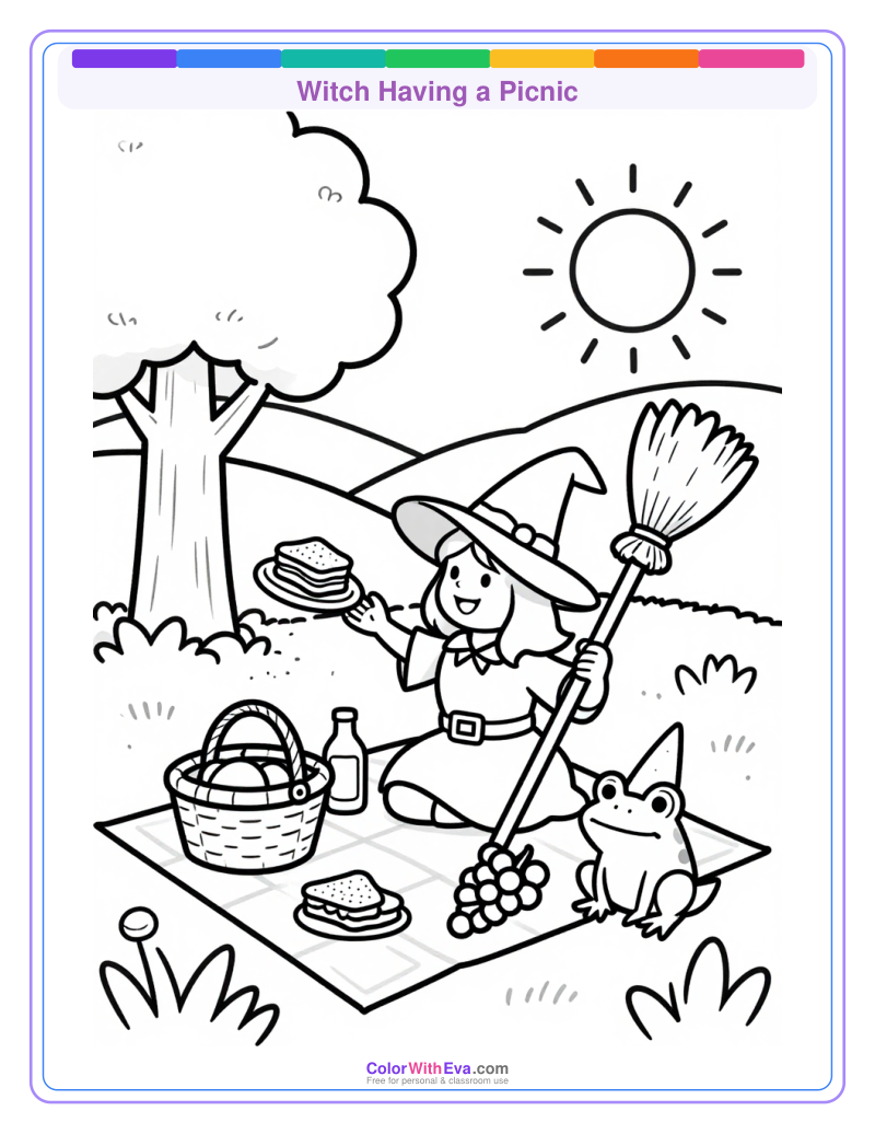 Witch Having a Picnic preview
