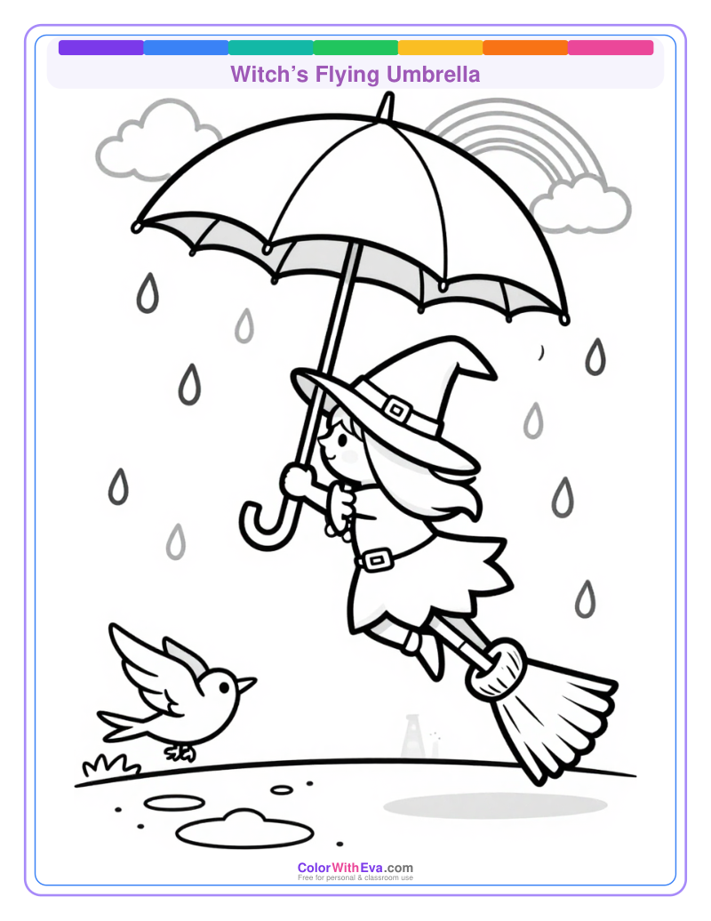 Witch’s Flying Umbrella preview