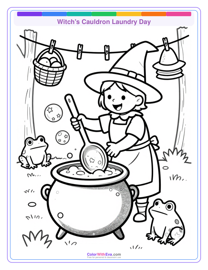 Witch's Cauldron Laundry Day preview