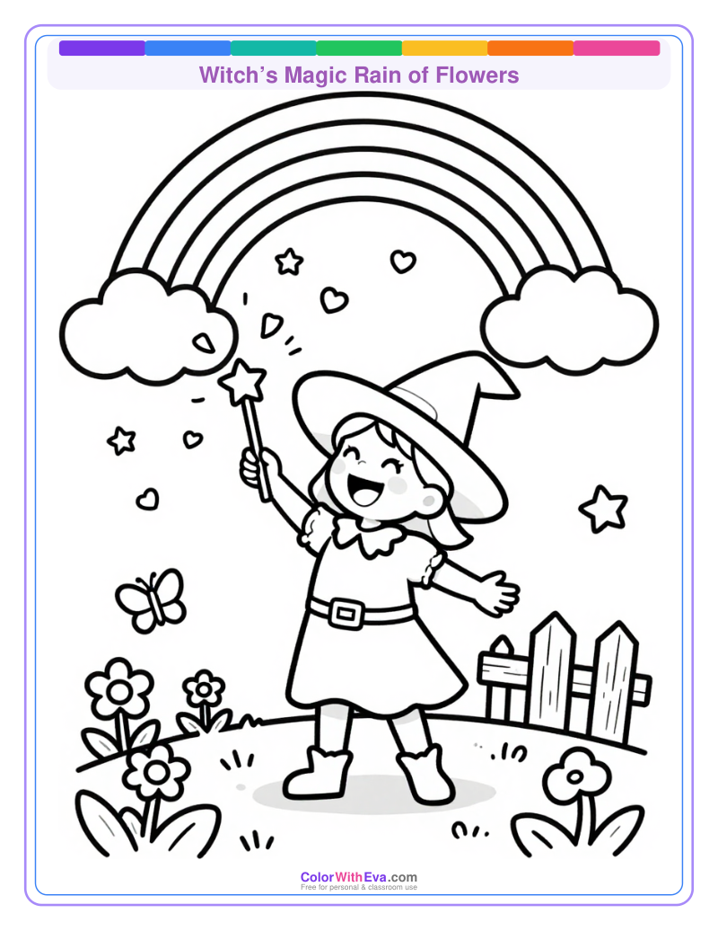 Witch’s Magic Rain of Flowers preview