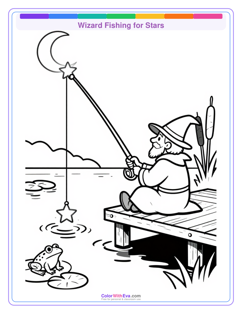 Wizard Fishing for Stars preview
