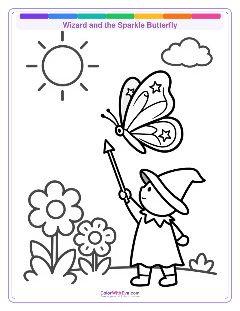 Wizard and the Sparkle Butterfly preview