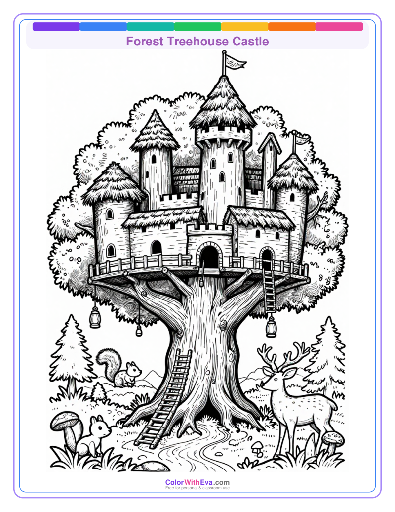 Forest Treehouse Castle preview