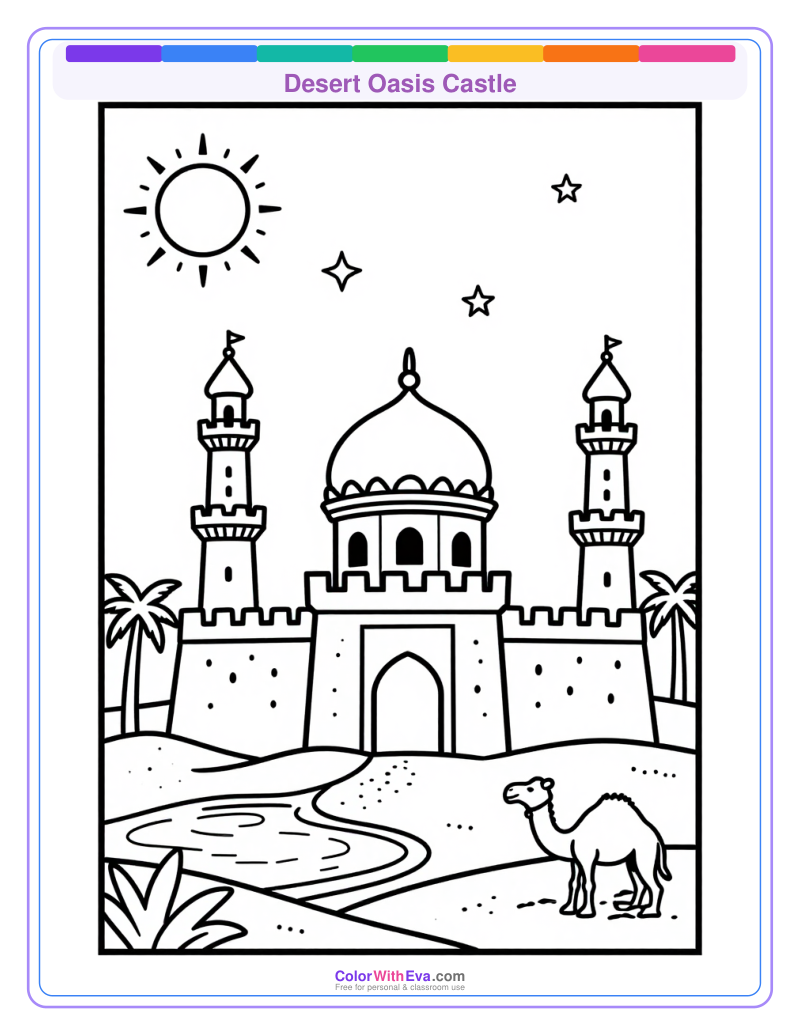 Desert Oasis Castle preview