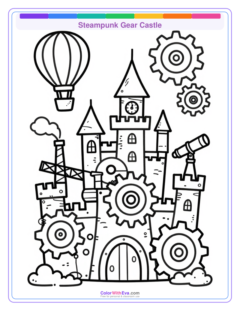 Steampunk Gear Castle preview