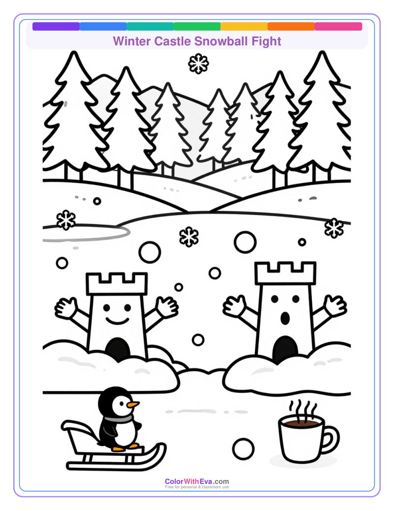 Winter Castle Snowball Fight thumbnail