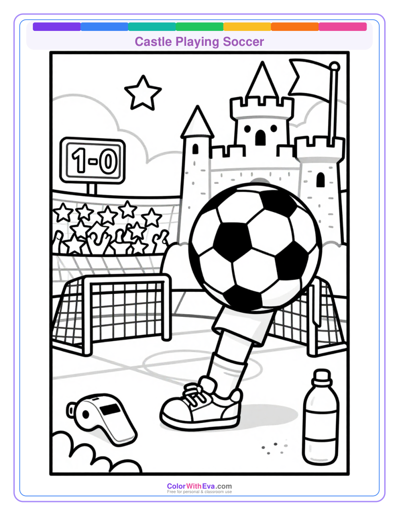 Castle Playing Soccer thumbnail