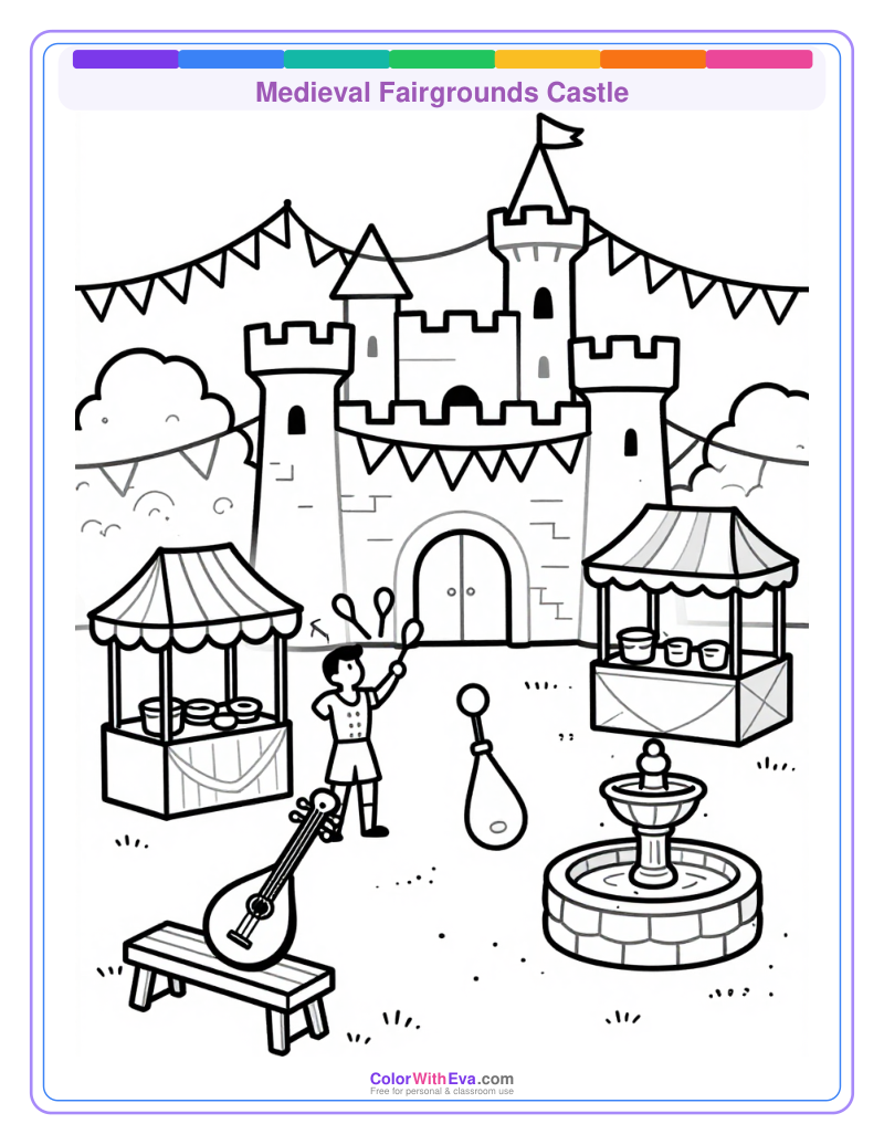 Medieval Fairgrounds Castle preview