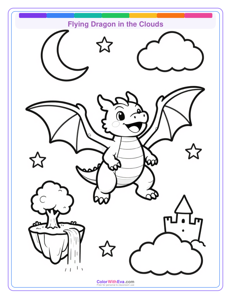 Flying Dragon in the Clouds preview