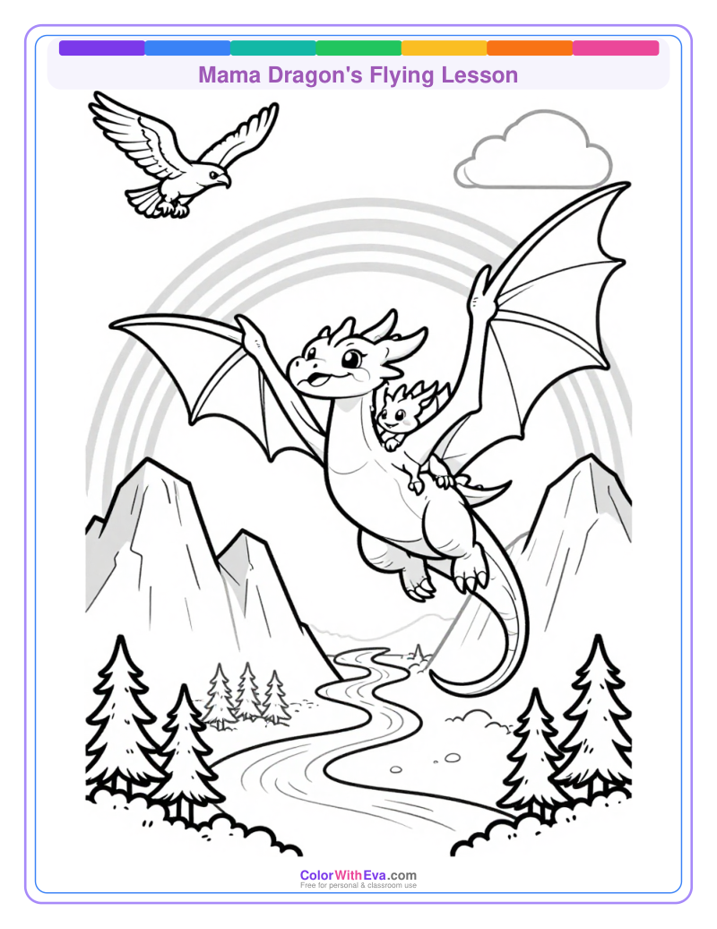 Mama Dragon's Flying Lesson thumbnail