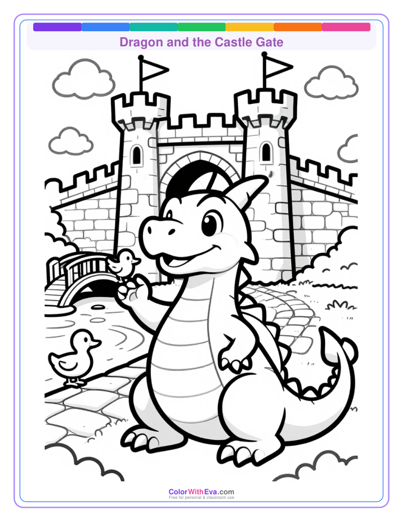 Dragon and the Castle Gate preview