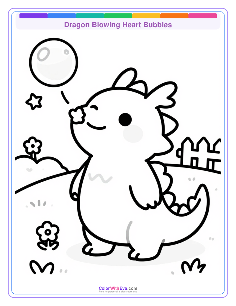 Dragon Blowing Heart Bubbles preview