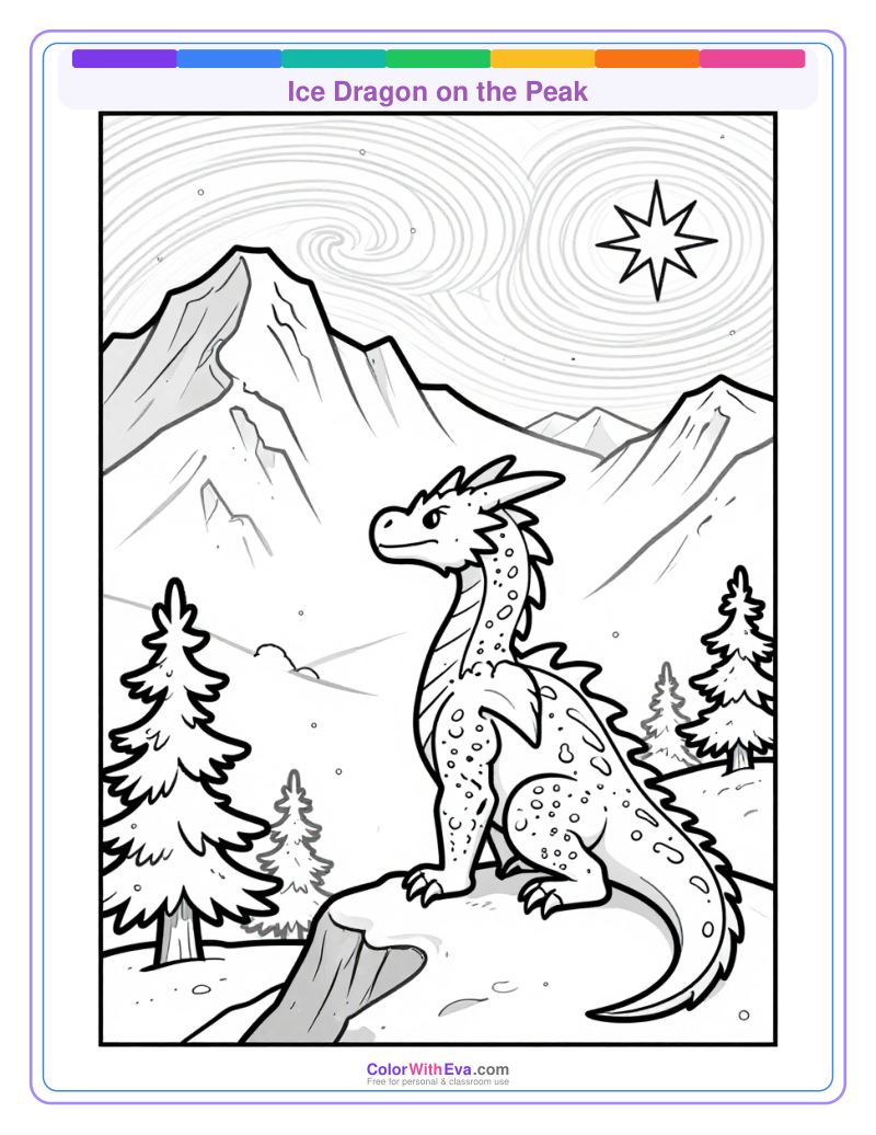 Ice Dragon on the Peak preview