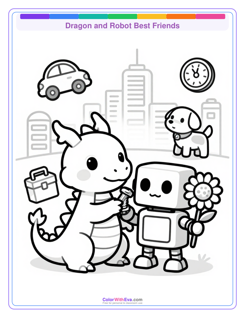 Dragon and Robot Best Friends thumbnail
