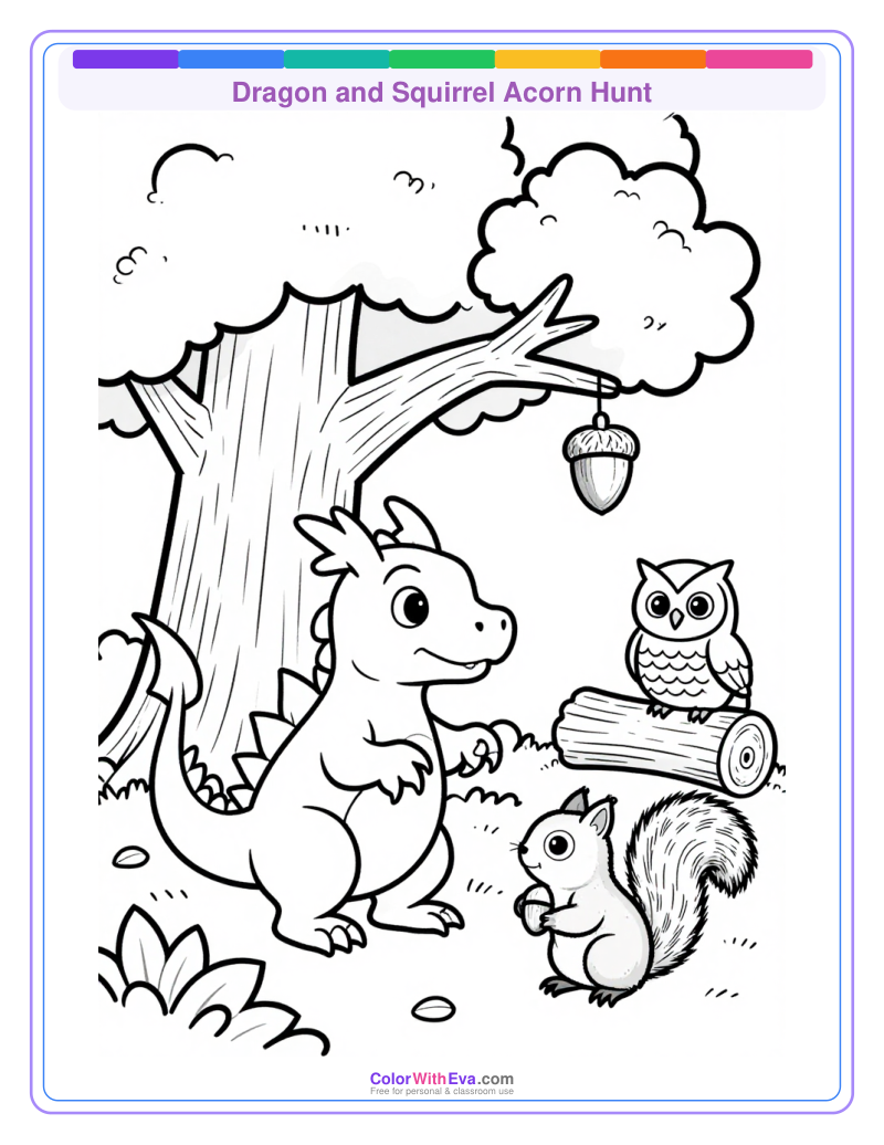 Dragon and Squirrel Acorn Hunt thumbnail