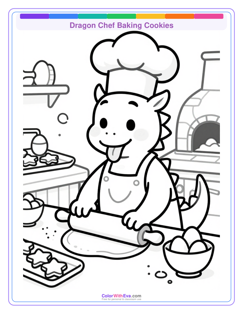 Dragon Chef Baking Cookies preview