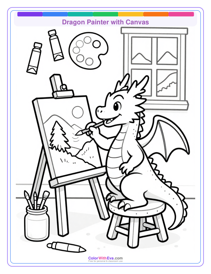 Dragon Painter with Canvas preview