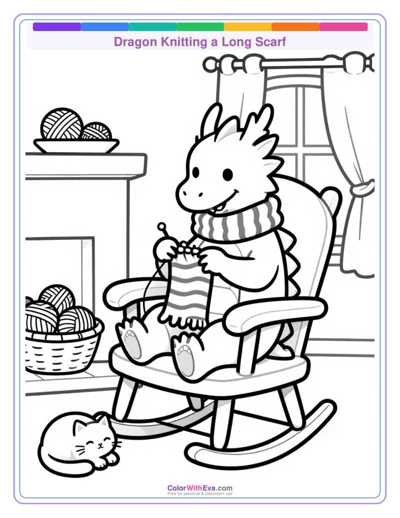 Dragon Knitting a Long Scarf preview