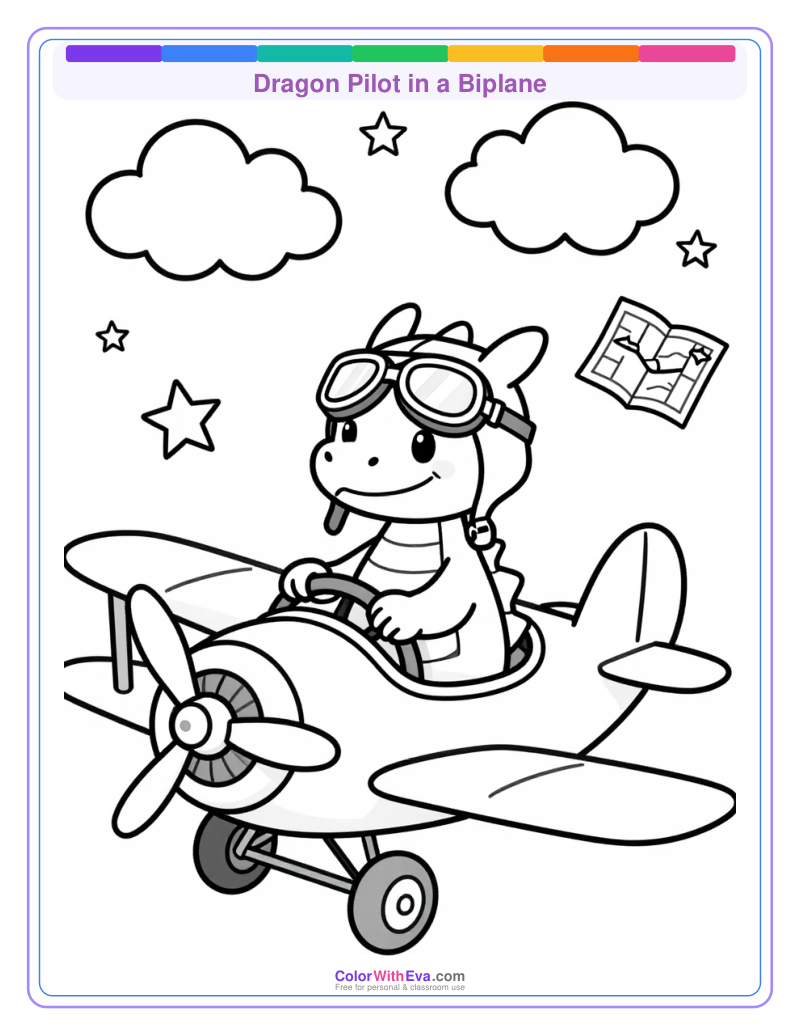 Dragon Pilot in a Biplane preview
