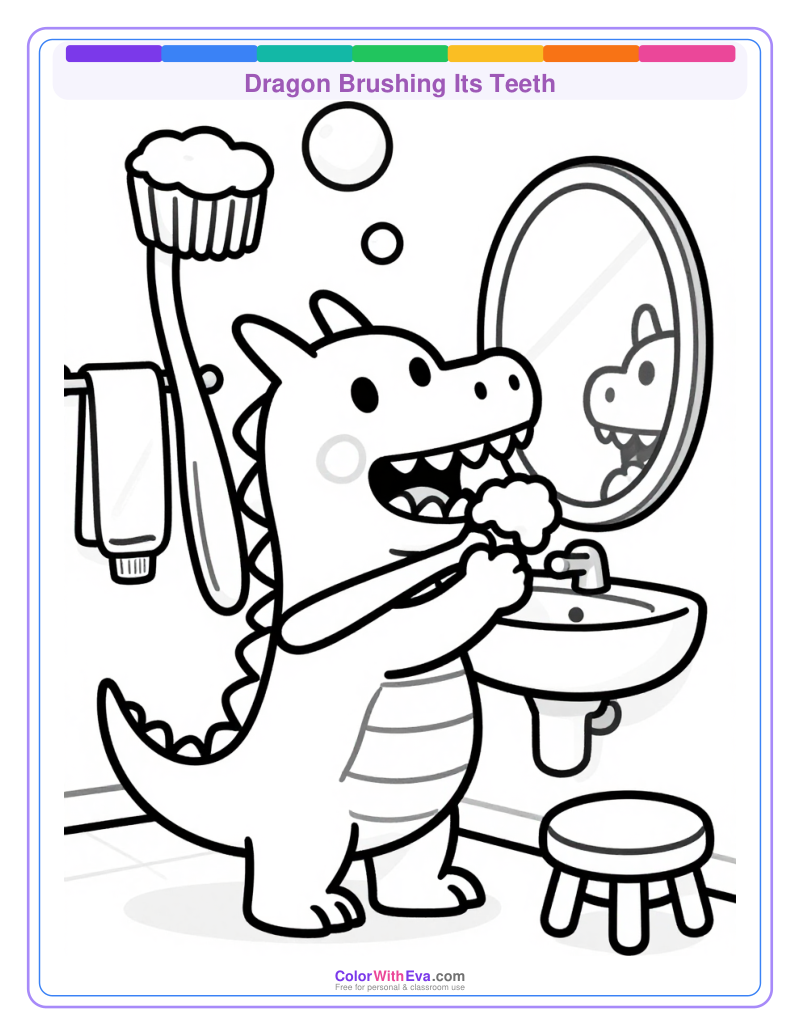Dragon Brushing Its Teeth preview
