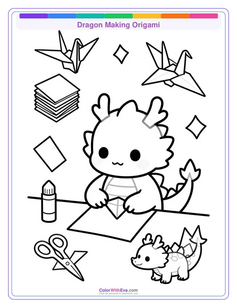 Dragon Making Origami preview