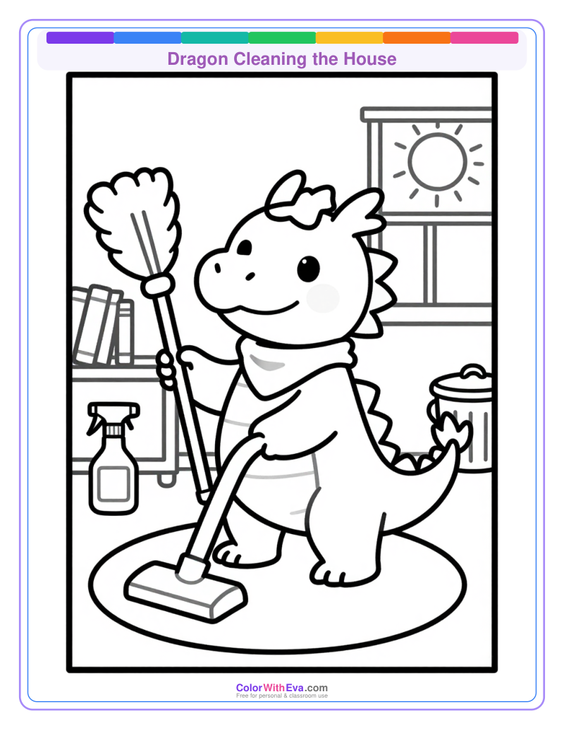 Dragon Cleaning the House preview