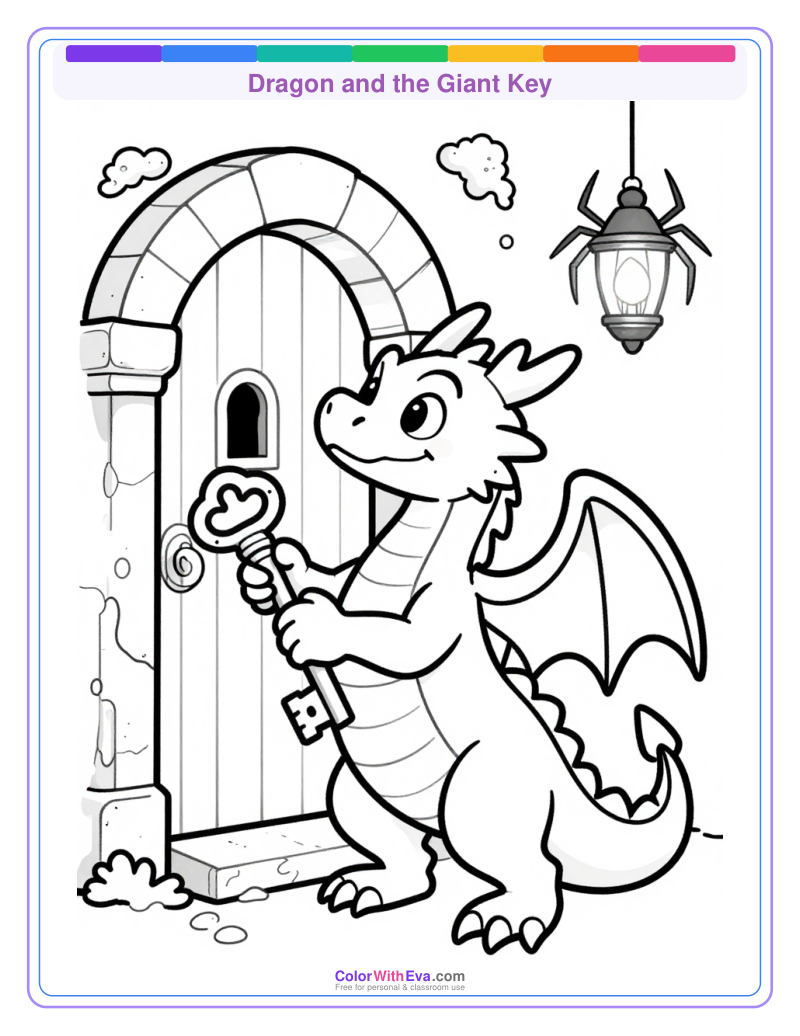 Dragon and the Giant Key preview