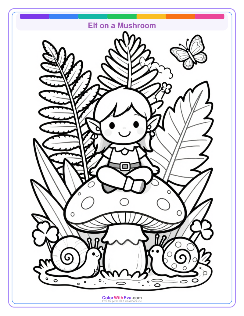 Elf on a Mushroom preview