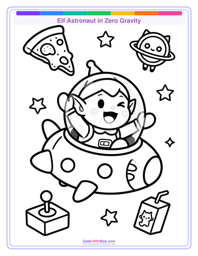 Elf Astronaut in Zero Gravity preview