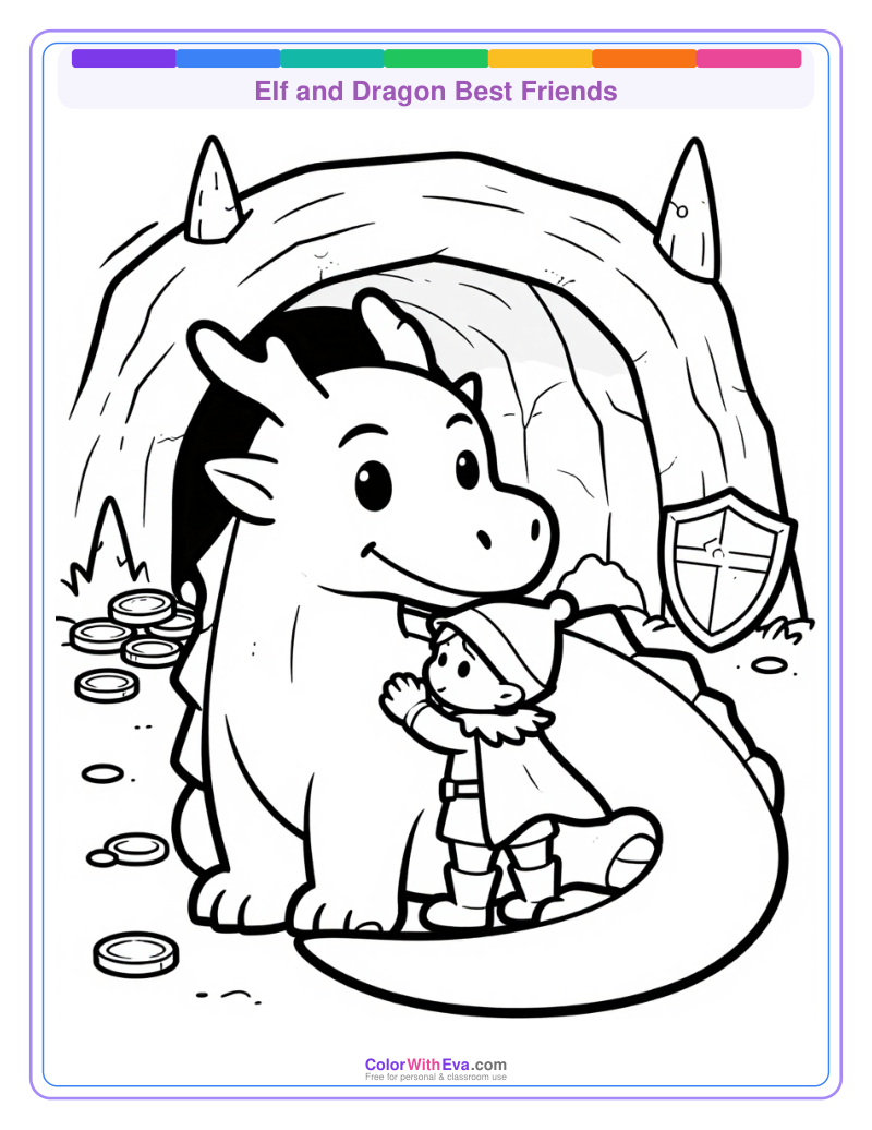 Elf and Dragon Best Friends thumbnail