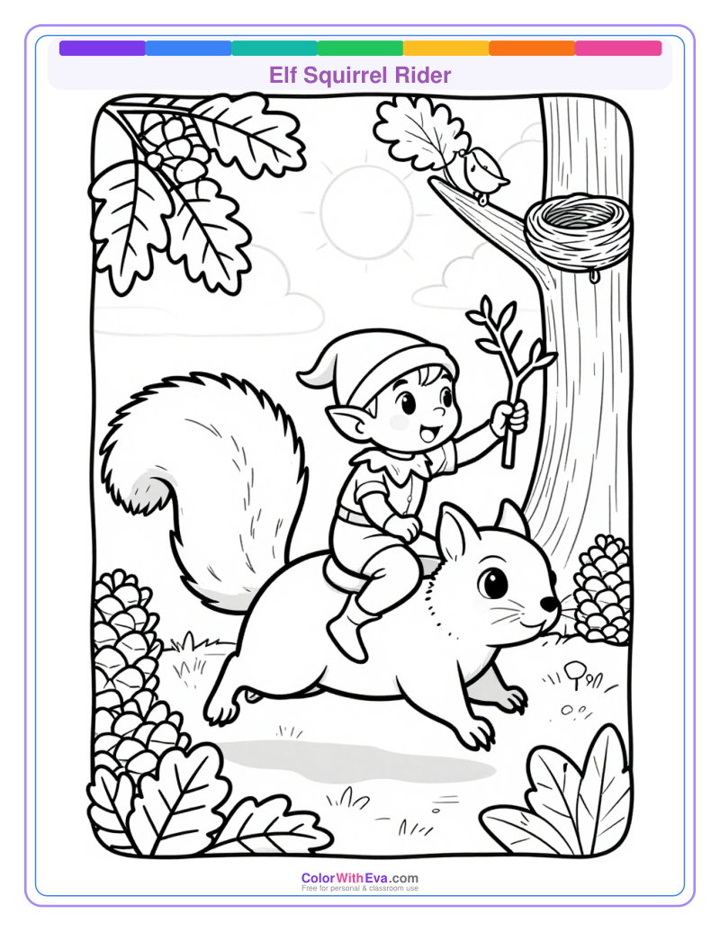 Elf Squirrel Rider preview