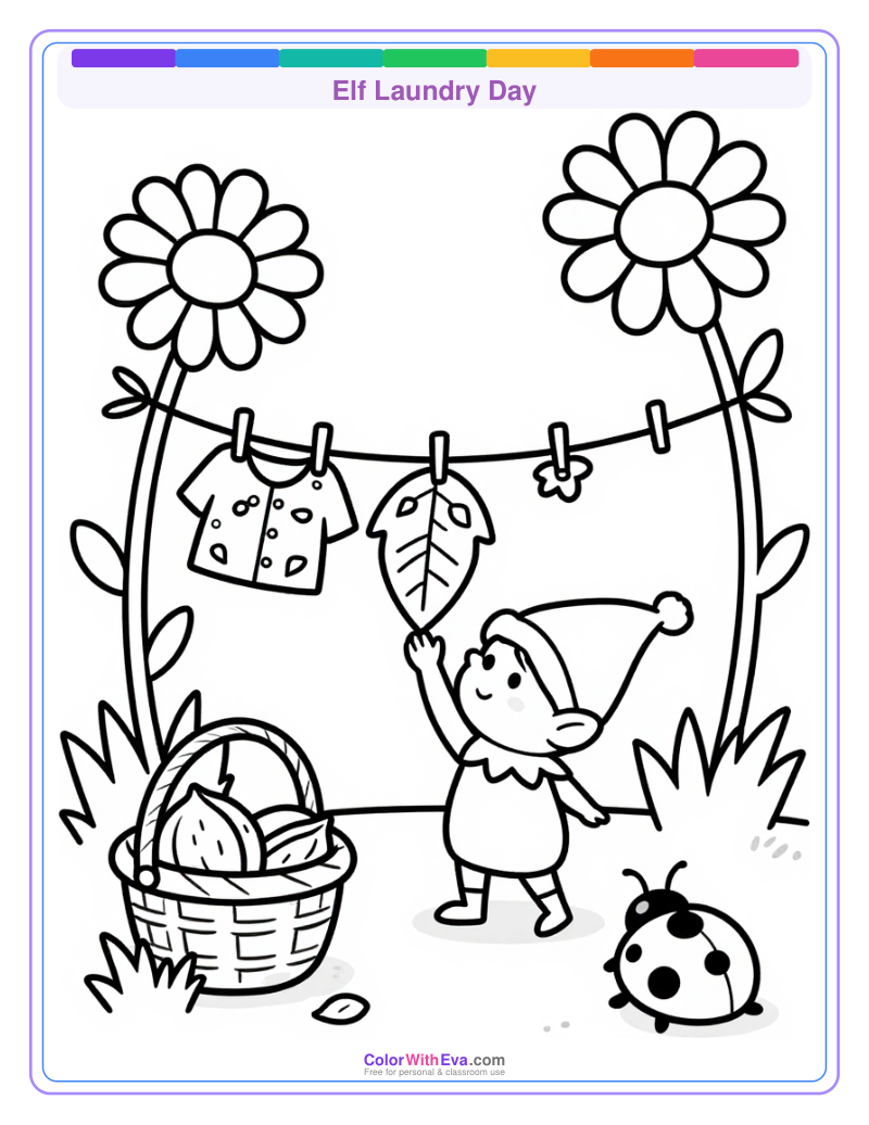 Elf Laundry Day preview