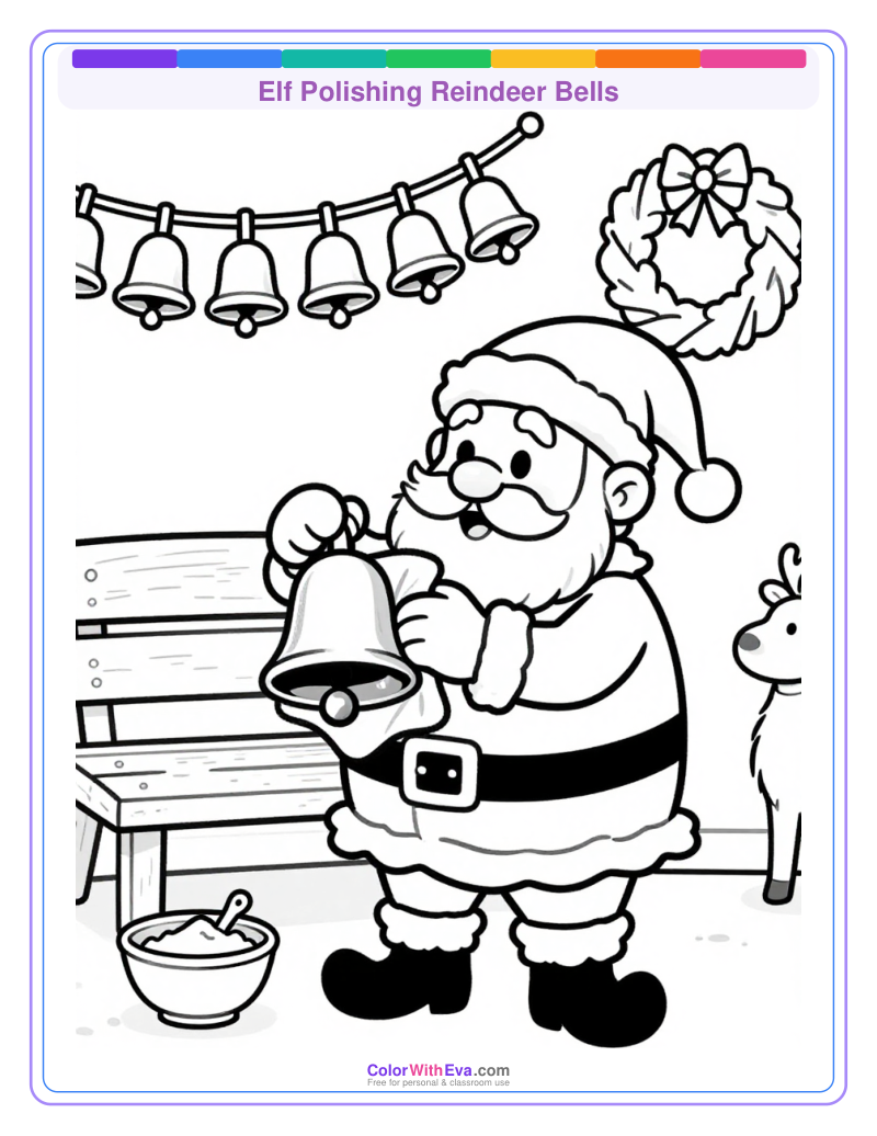 Elf Polishing Reindeer Bells preview