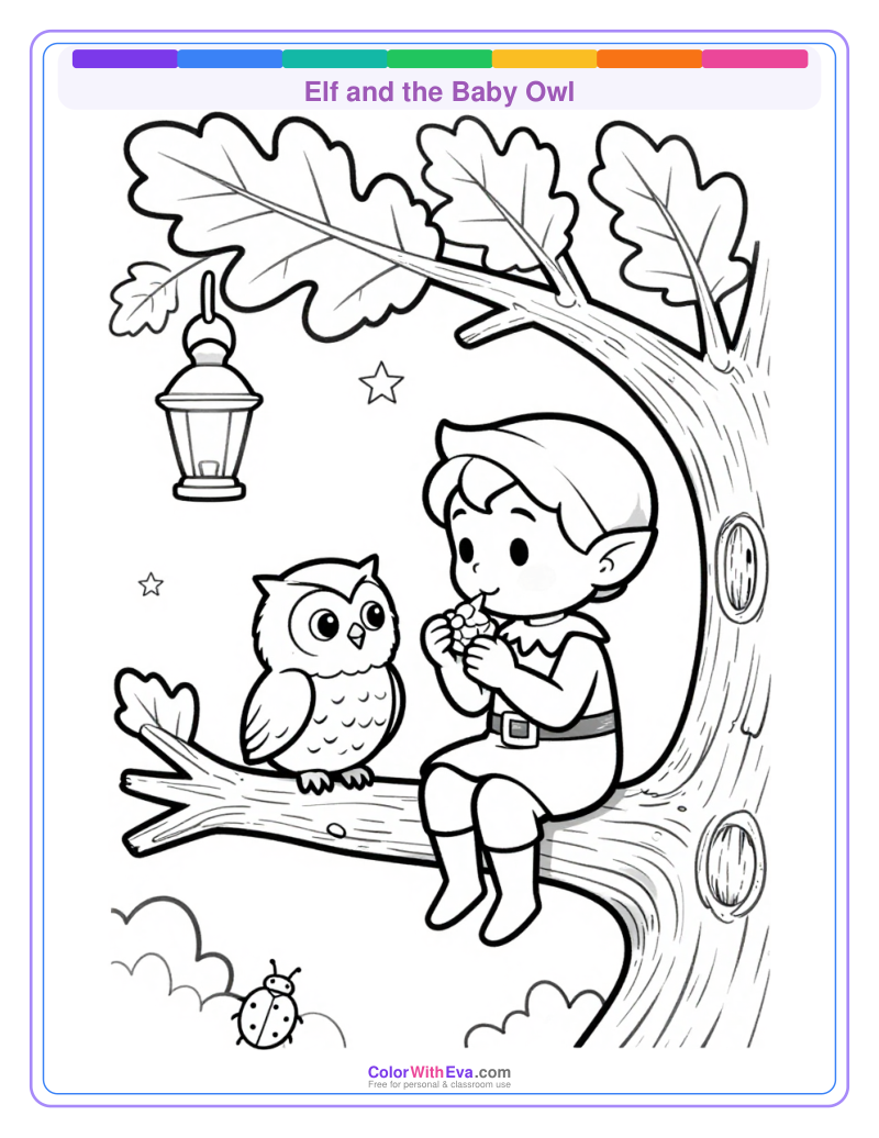 Elf and the Baby Owl preview