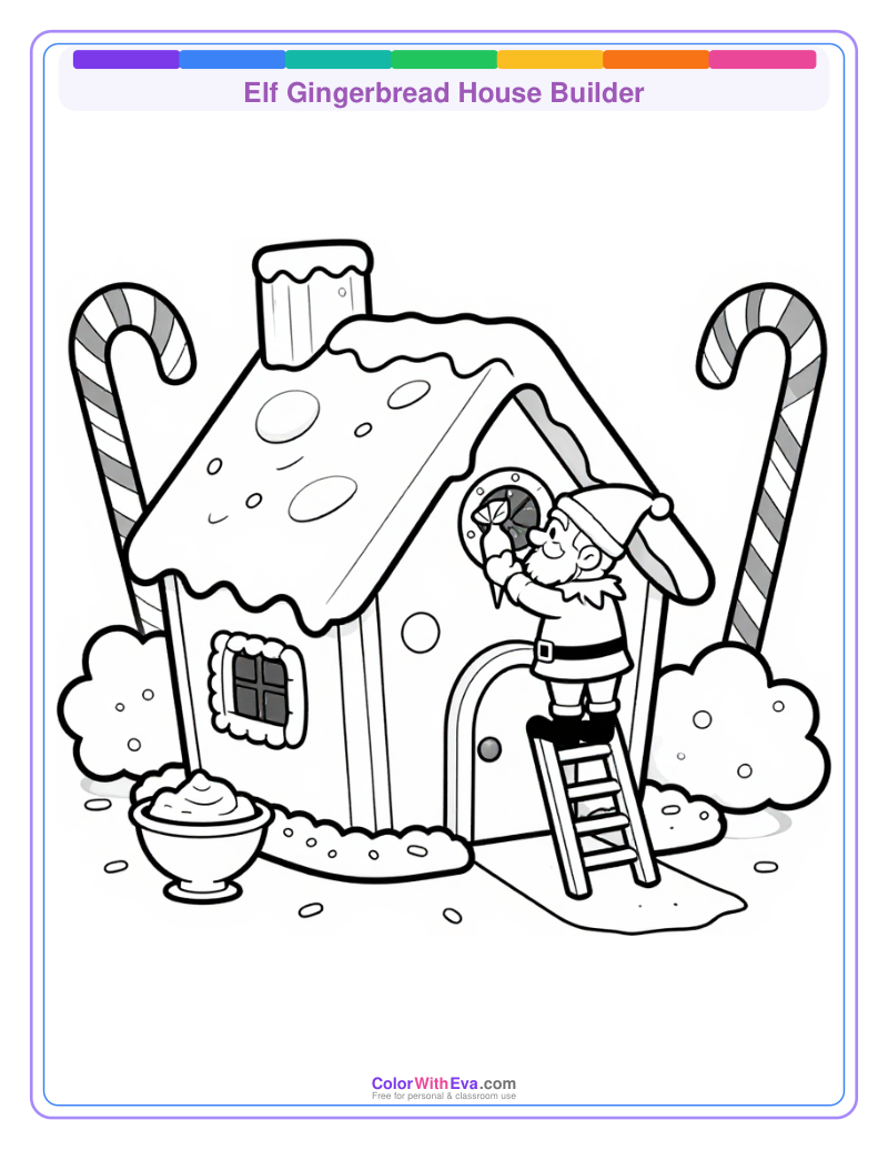 Elf Gingerbread House Builder preview