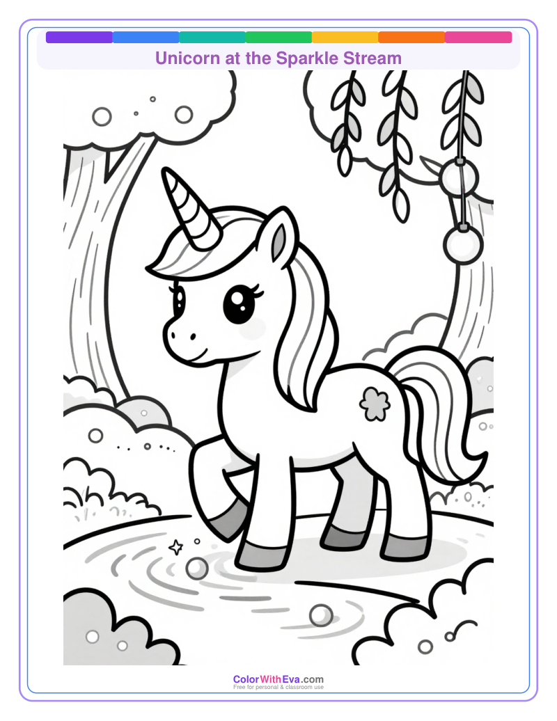 Unicorn at the Sparkle Stream preview