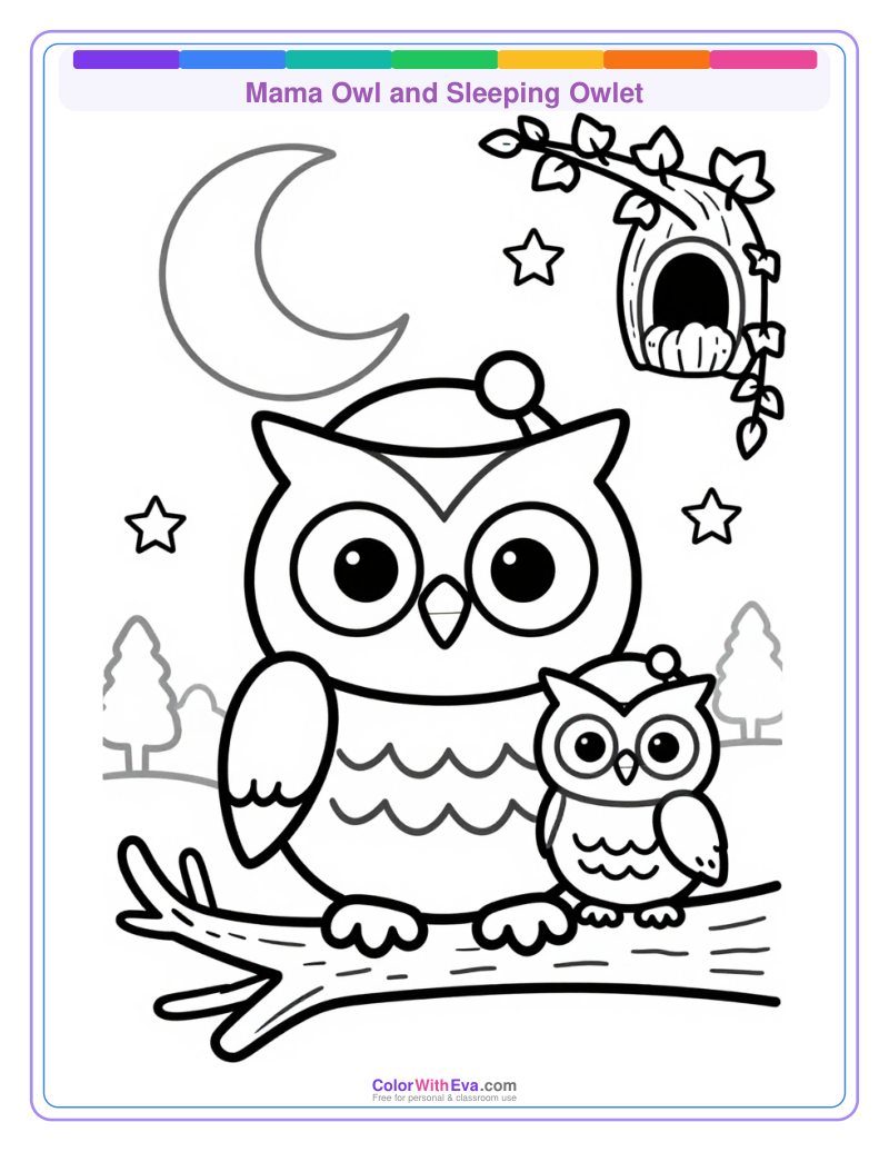 Mama Owl and Sleeping Owlet thumbnail