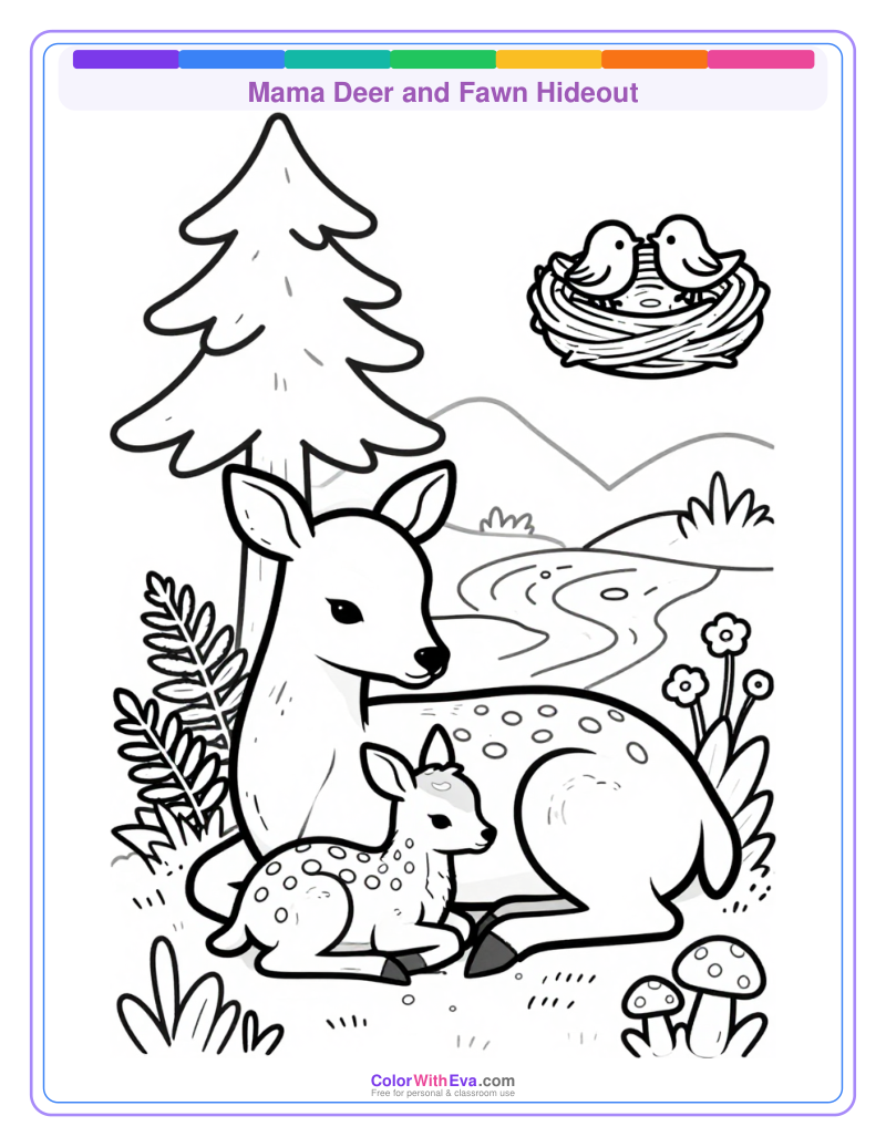 Mama Deer and Fawn Hideout thumbnail