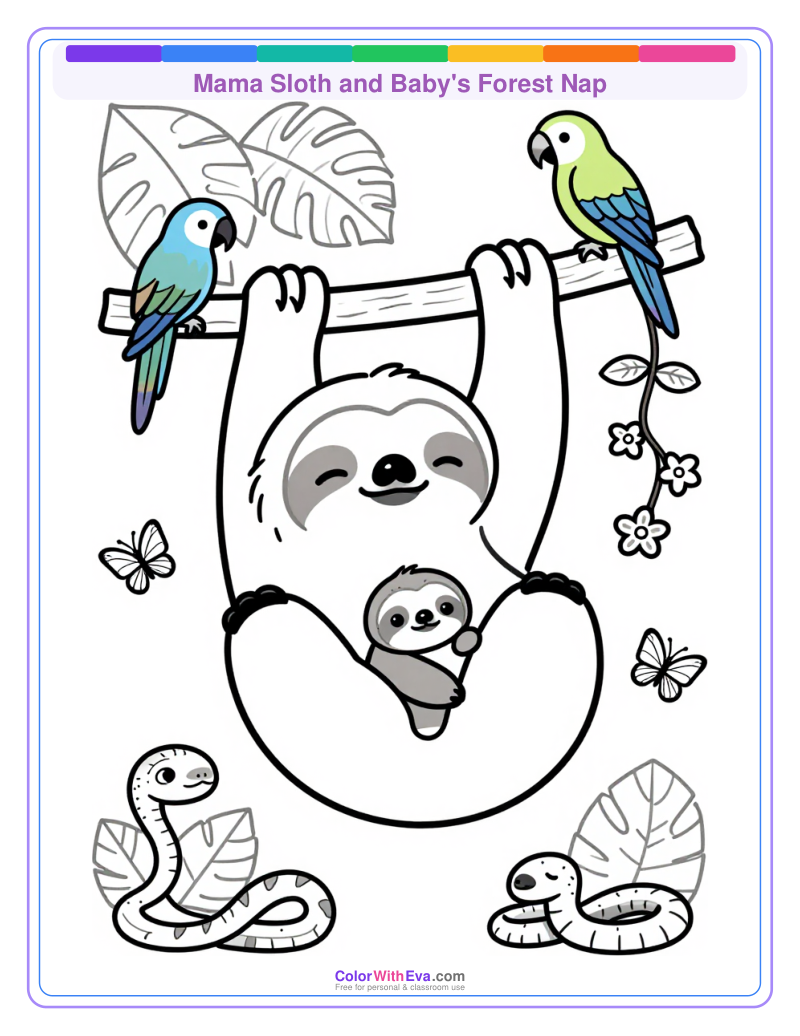 Mama Sloth and Baby's Forest Nap thumbnail
